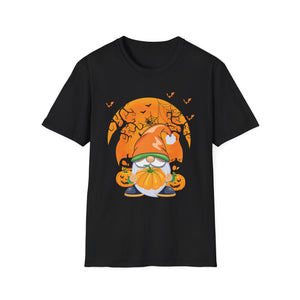 Halloween Gnome T-Shirt — Pumpkin & Jack-O'-Lantern Spooky Night Tee
