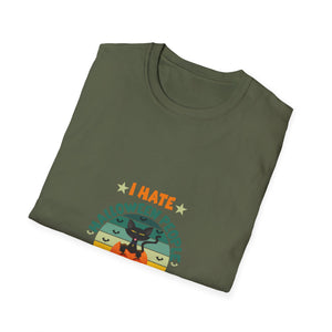 I Hate Halloween And People - Funny Halloween Cat Costume TeeUnisex Softstyle T-Shirt