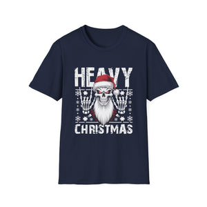 Heavy Christmas Skull Santa T-Shirt