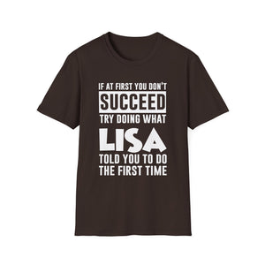 LISA Gift Name Personalized Birthday Funny Christmas Joke T-Shirt