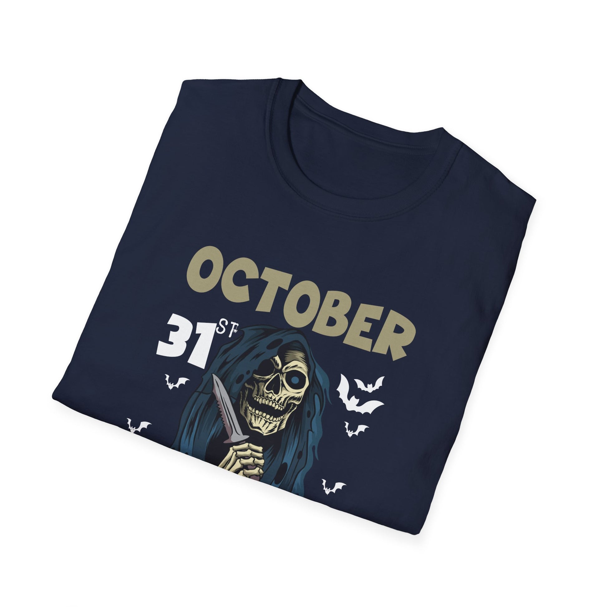 Halloween 'October Tourists' T-Shirt – Skull & Bats October 31 Graphic Tee