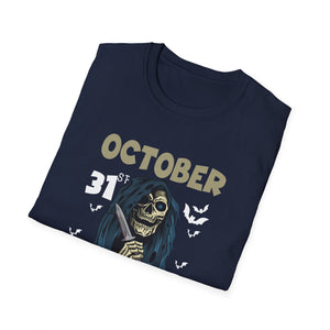 Halloween 'October Tourists' T-Shirt – Skull & Bats October 31 Graphic Tee