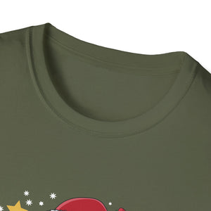 Miniature Schnauzer Merry Woofmas Christmas Dog Unisex Softstyle T-Shirt