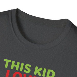 This Kid Loves Christmas Xmas Pajama Toddler Boys Girls Kids T-Shirt