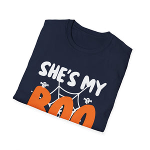 She’s My Boo Halloween T-Shirt — Cute Couples Costume Tee