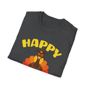 Happy Thanksgiving Turkey T-Shirt — Cute Holiday Graphic Tee