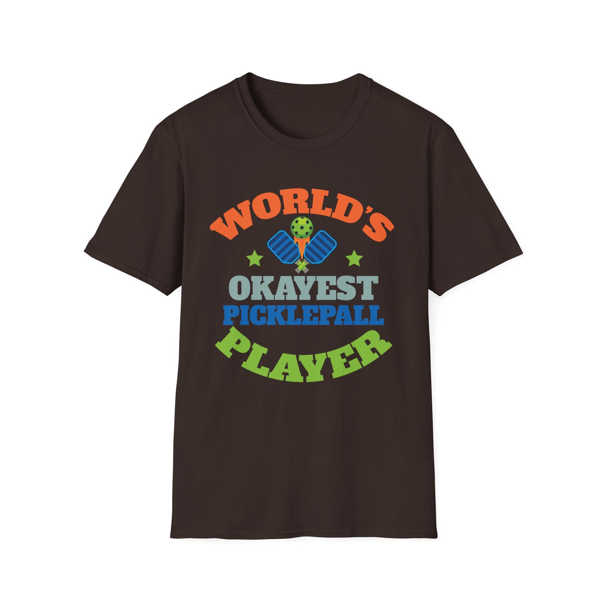 Pickleball T-Shirt — "World's Okayest Pickleball Player" Funny Sports Tee