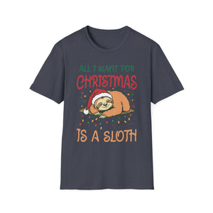 Christmas Funny Sloth Unisex T-Shirt