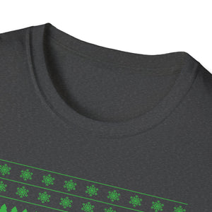 T-Rex Christmas Ugly Christmas Dinosaur Unisex Softstyle T-Shirt