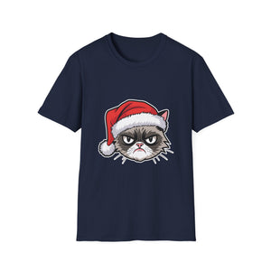 Cat Ugly Christmas Funny Merry Christmas Cat Hate Christmas Unisex T-Shirt