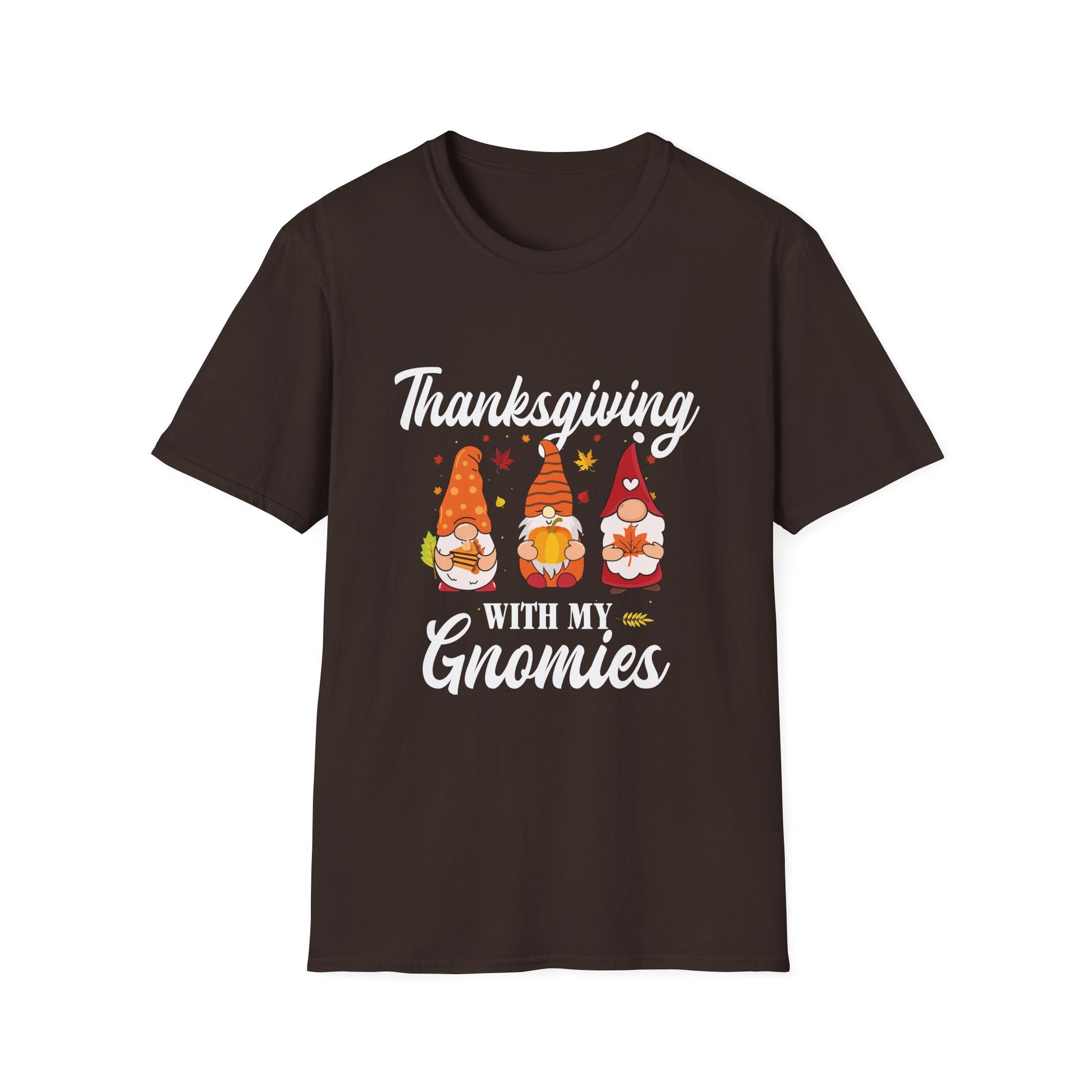 Thanksgiving With My Gnomies T-Shirt — Cute Fall Gnome Tee for Friends & Family
