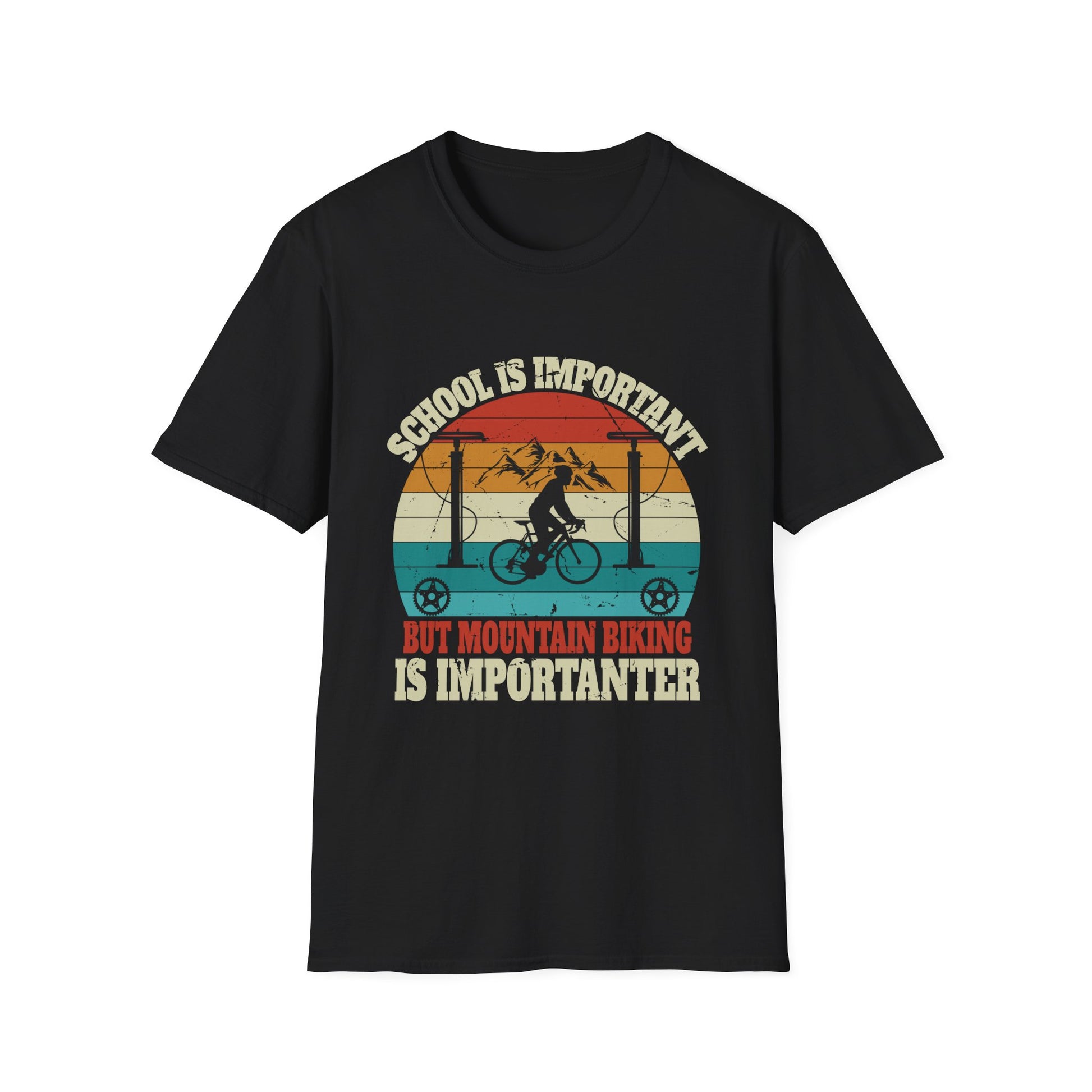 Mountain Bike MTB Vintage Slogan Funny Unisex Tee