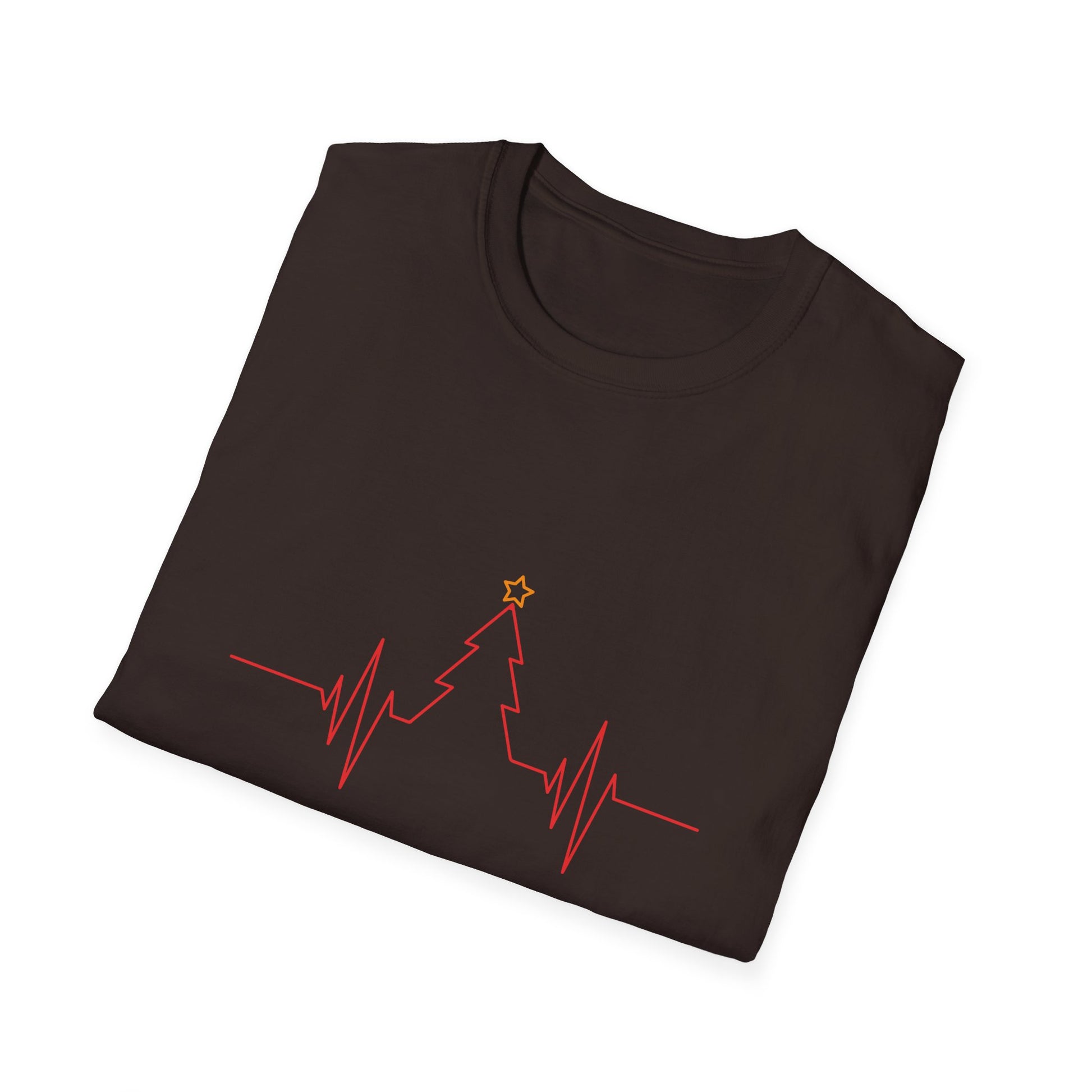 Christmas Heartbeat Xmas Christmas Tree Heartline Unisex T-Shirt