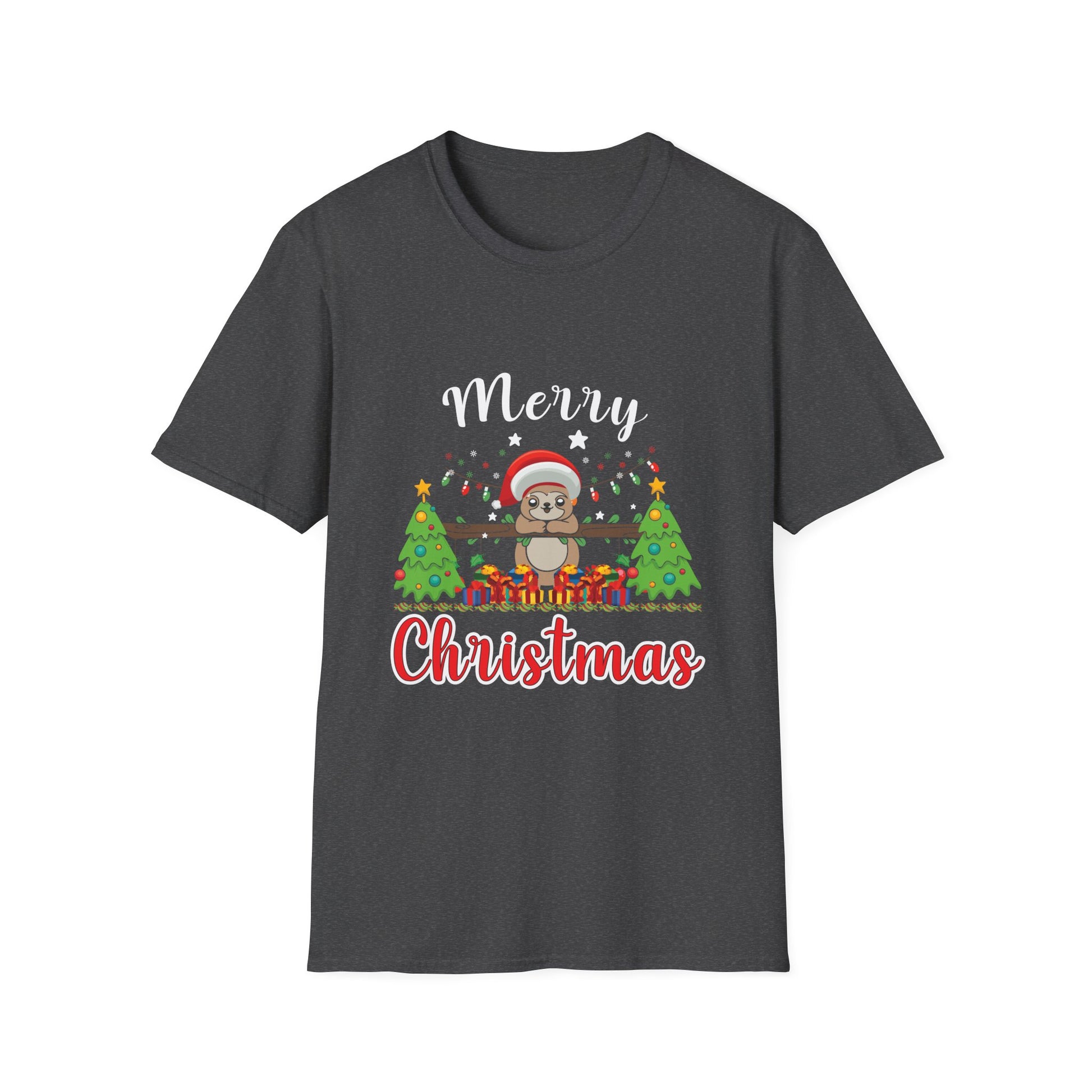 Christmas Sloth T-Shirt — Merry Christmas Cute Holiday Tee