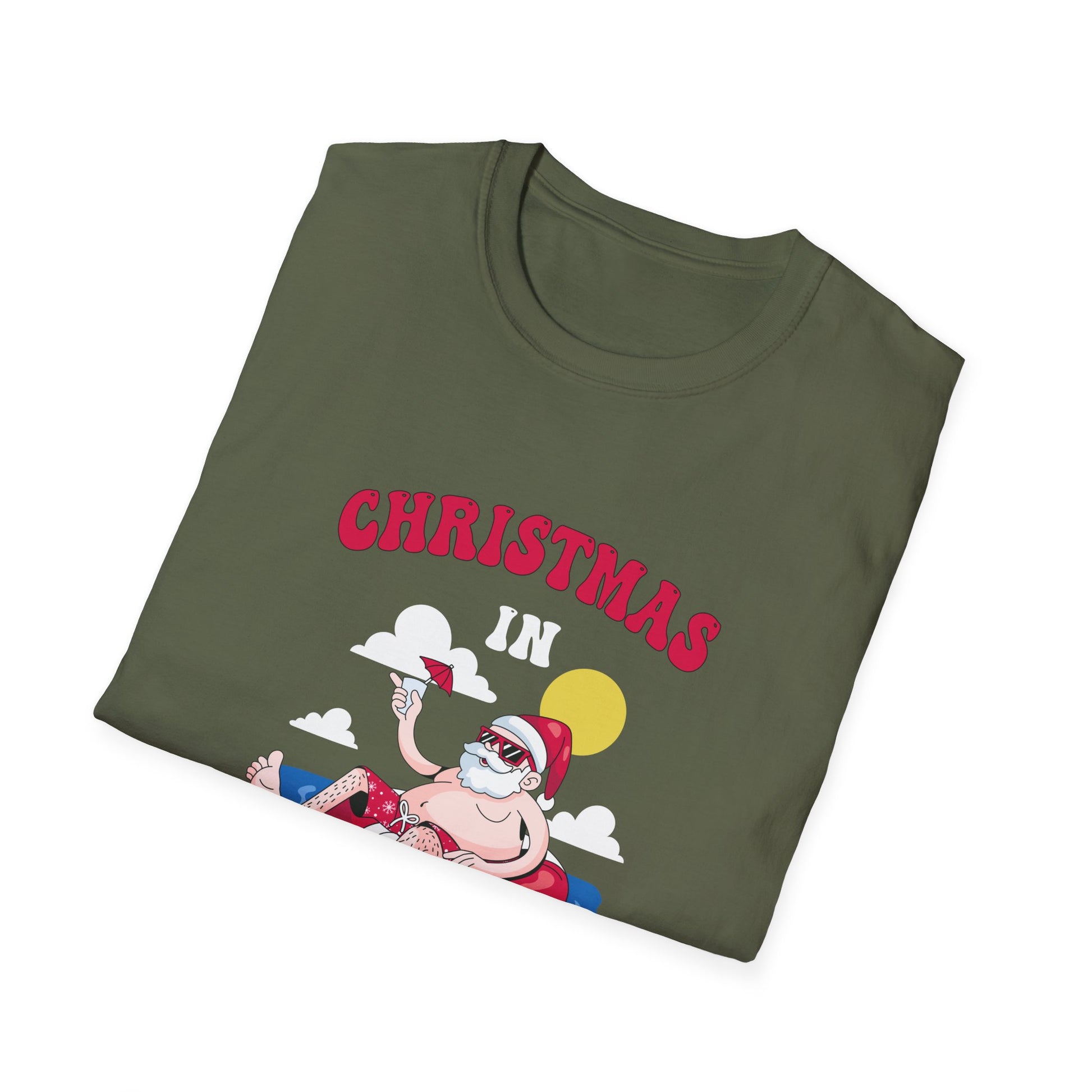 Christmas in July funny santa xmas for Sommer Christmas Unisex T-Shirt