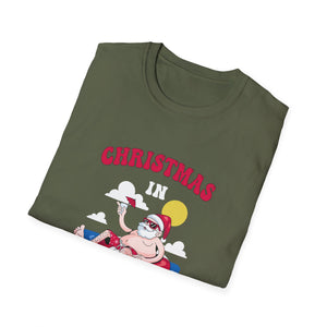 Christmas in July funny santa xmas for Sommer Christmas Unisex T-Shirt