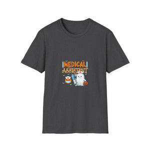 Medical Assistant Halloween T-Shirt — Cute Ghost Nurse & Syringe Costume Tee