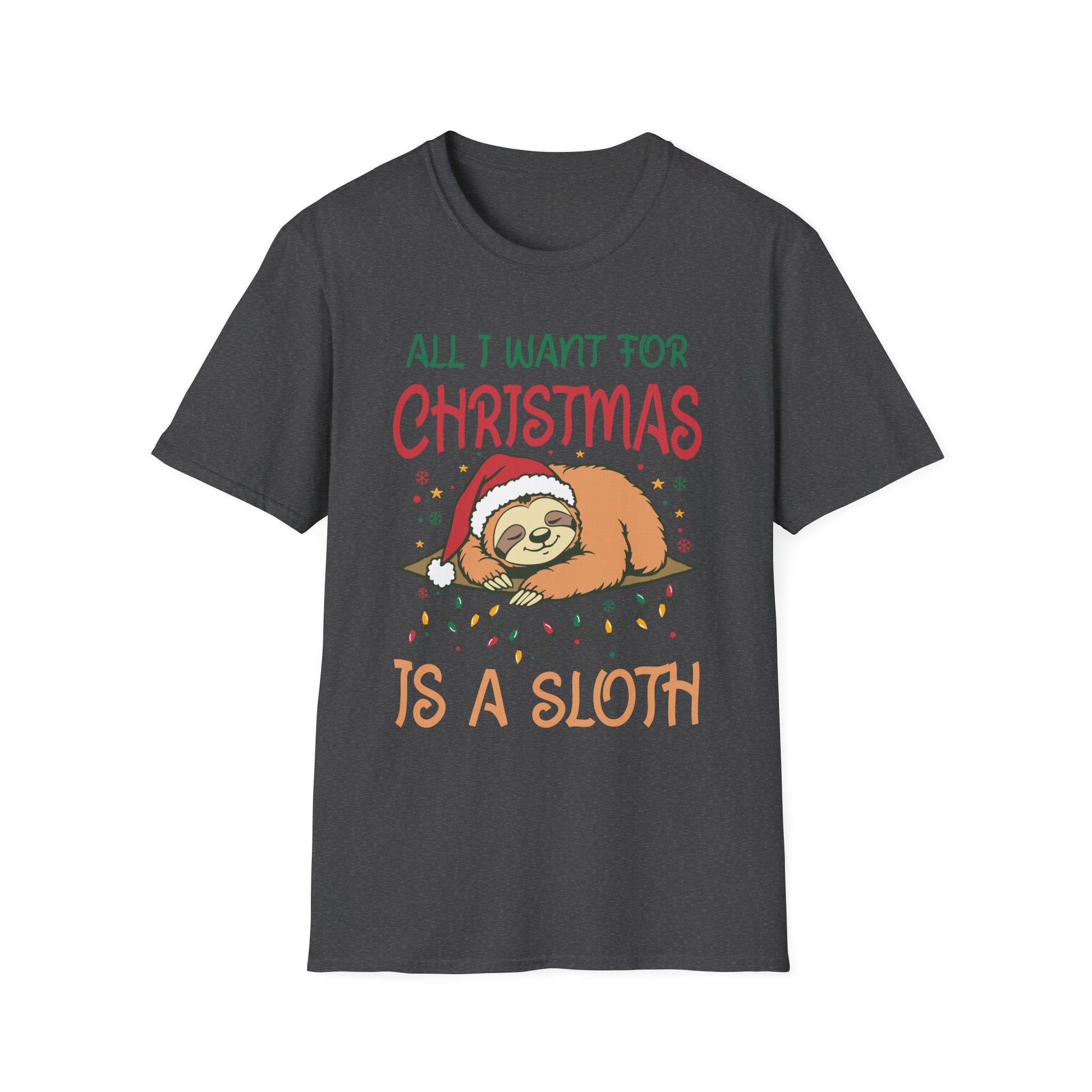 Christmas Funny Sloth Unisex T-Shirt