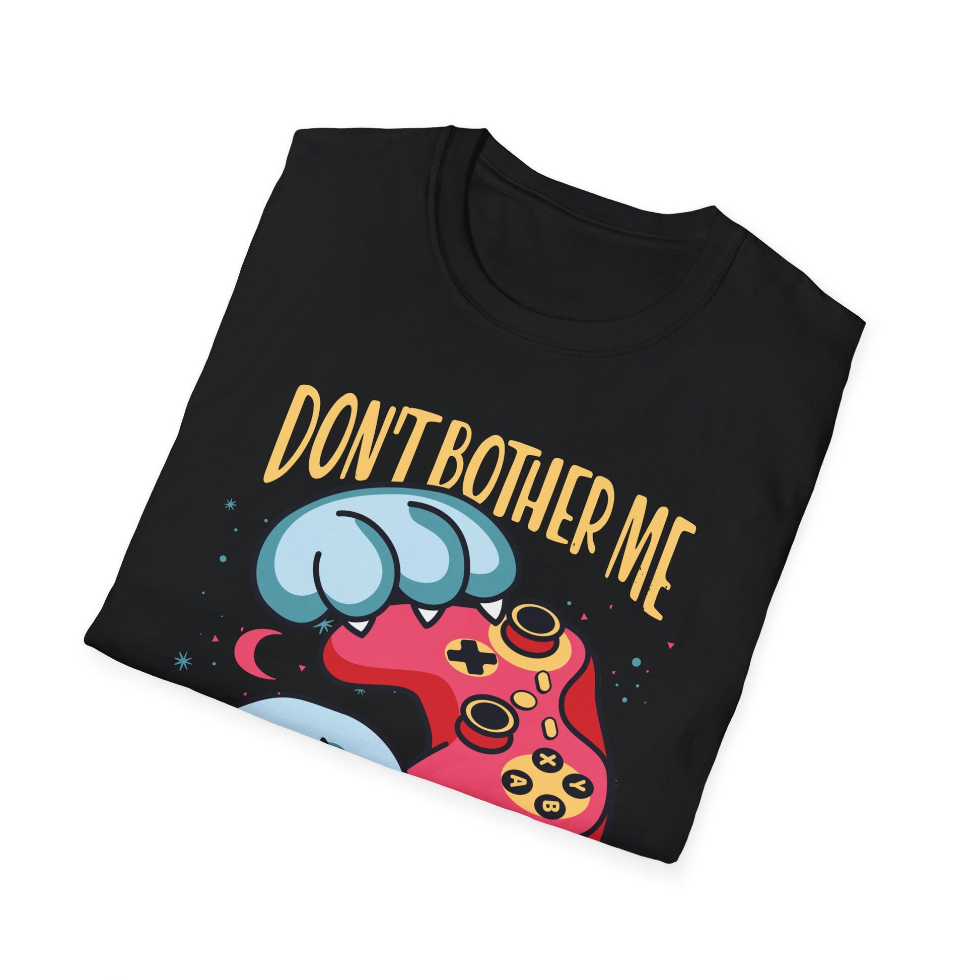 Funny Cat Gamer Don't Bother Me Right Meow Video Games Lover Unisex T-Shirt