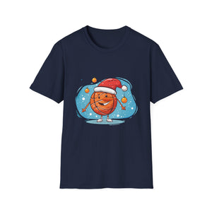 Christmas Basketball Snowman Shirt Basketball Christmas Unisex T-Shirt