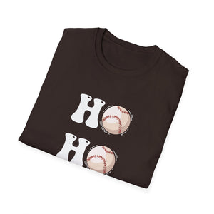 Christmas Ho Ho Ho Baseball Christmas Unisex T-Shirt