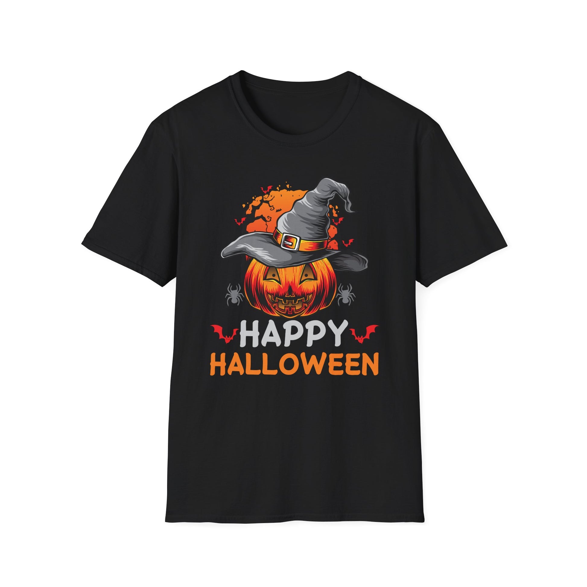 Halloween Pumpkin T-Shirt — Happy Halloween Jack-O'-Lantern Graphic Tee