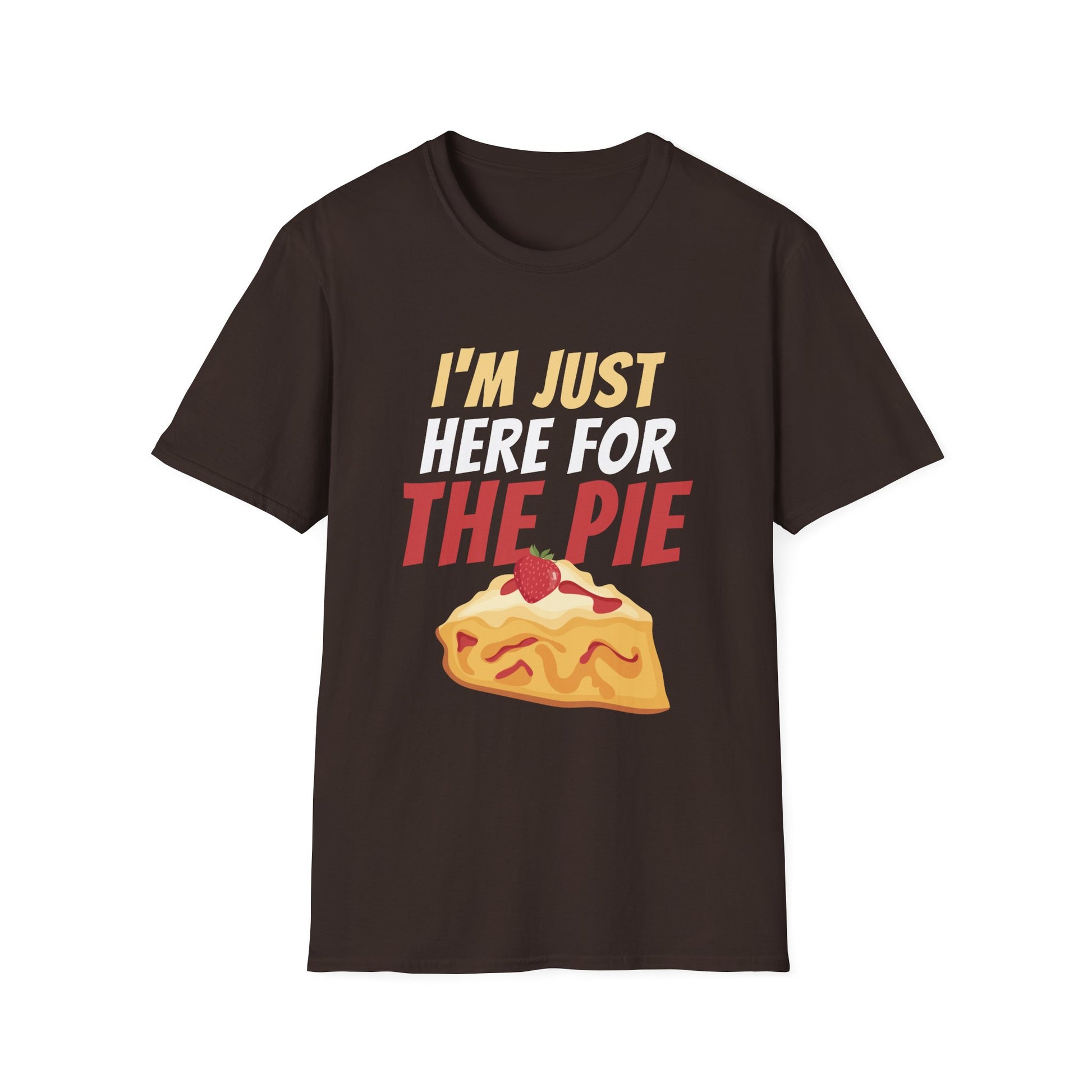 I_m Just Here For The Pie Christmas Pumpkin Funny Turkey Day T-Shirt