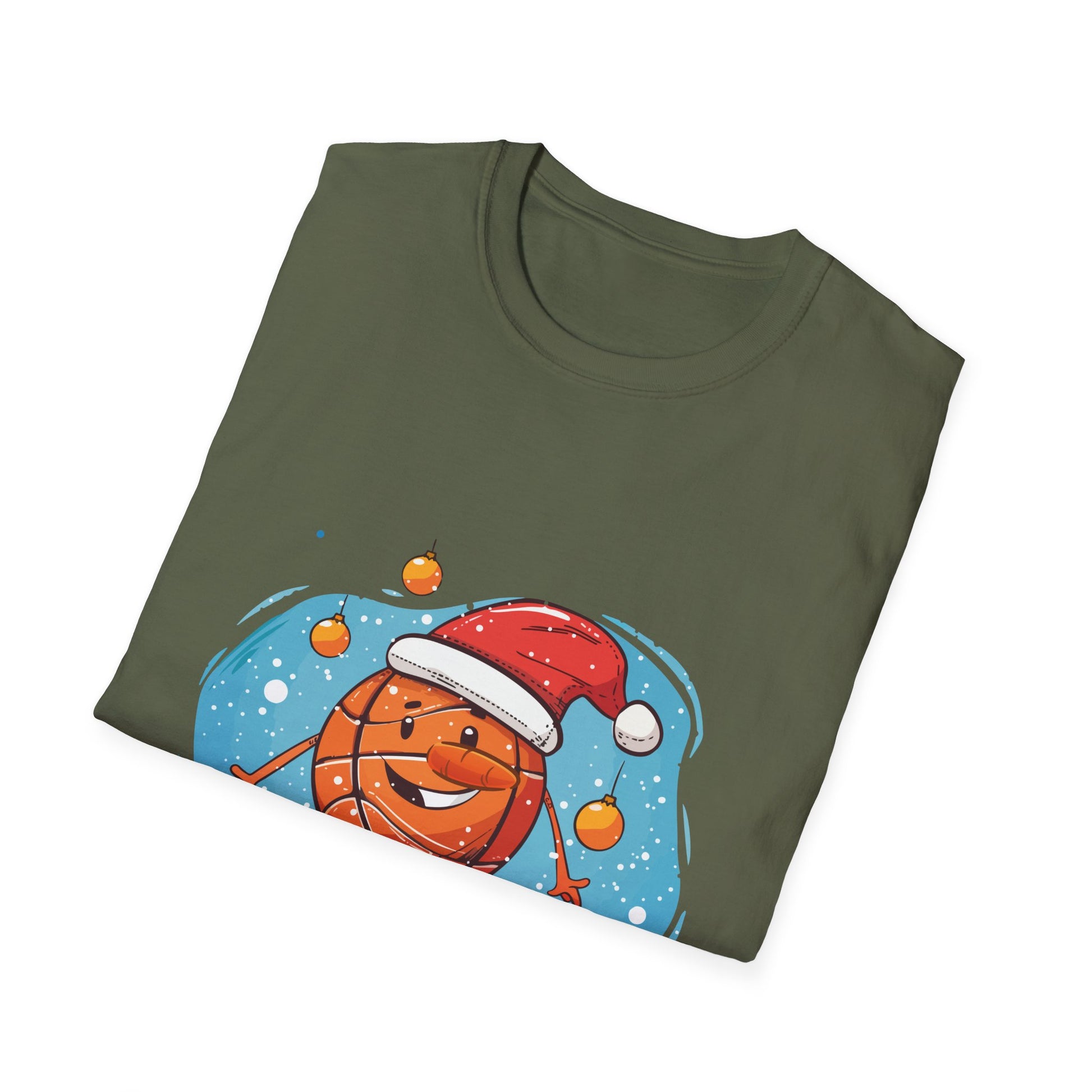 Christmas Basketball Snowman Shirt Basketball Christmas Unisex T-Shirt