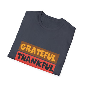 Grateful Thankful Blessed Unisex Softstyle T-Shirt