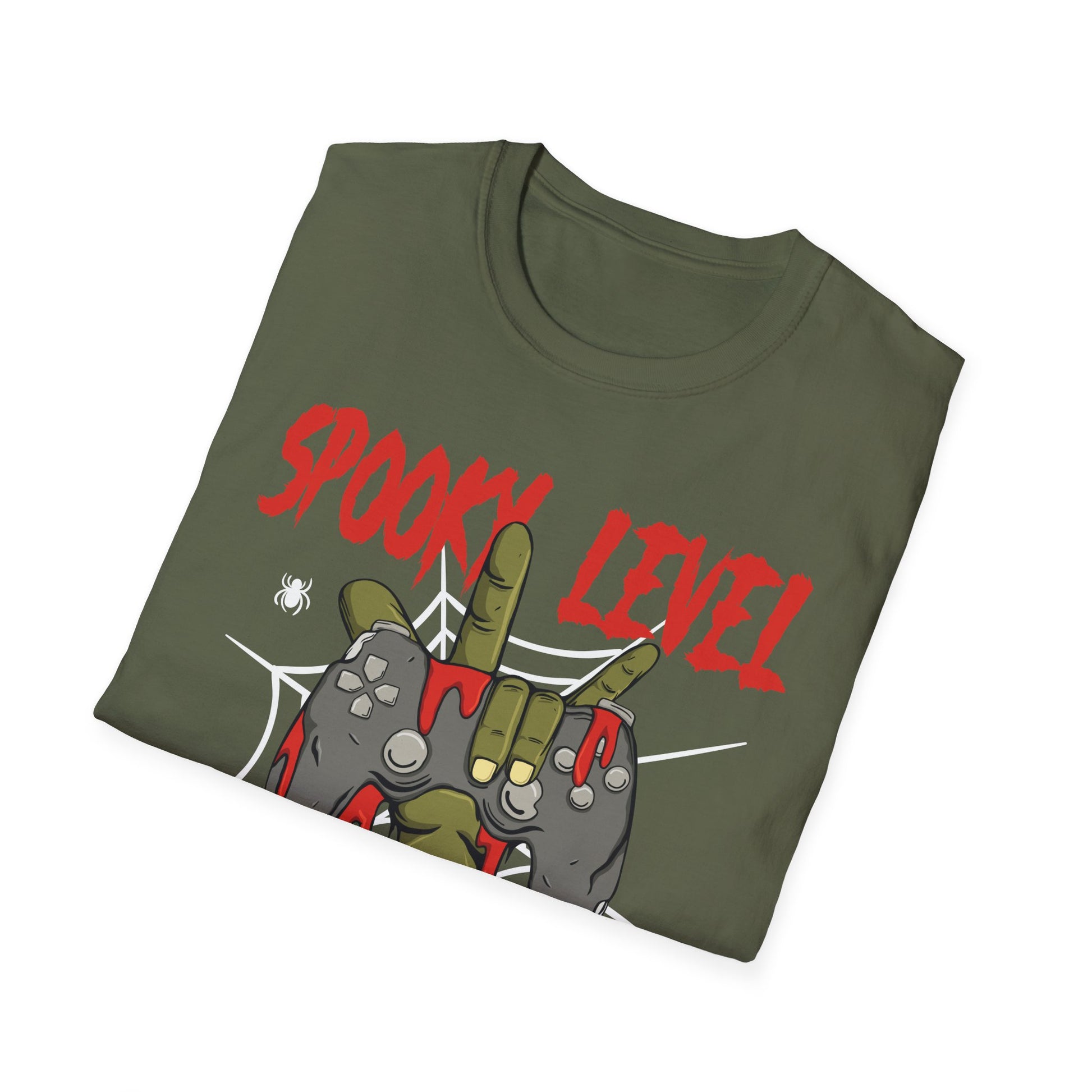 Spook Level Unlocked T-Shirt — Funny Halloween Gamer Tee