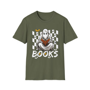 Halloween Costume spooky Books funny Ghost Lover Halloween Tee Unisex Softstyle T-Shirt