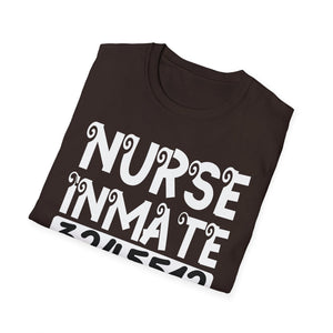 Nurse Inmate Graphic T-Shirt — Funny Prisoner ID Nursing Tee
