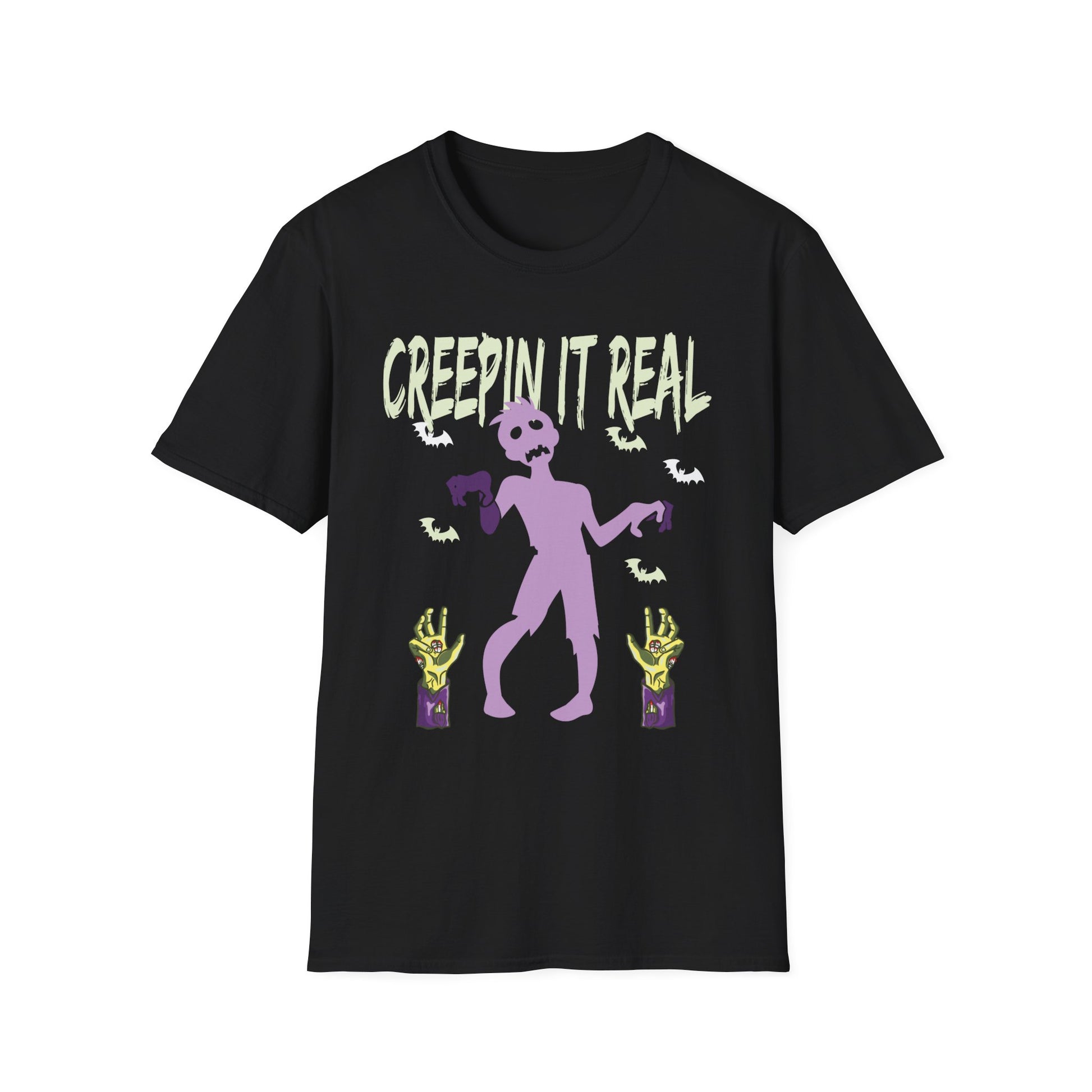 Creepin It Real_ Halloween Costume_ Halloween Pun Tee Unisex Softstyle T-Shirt