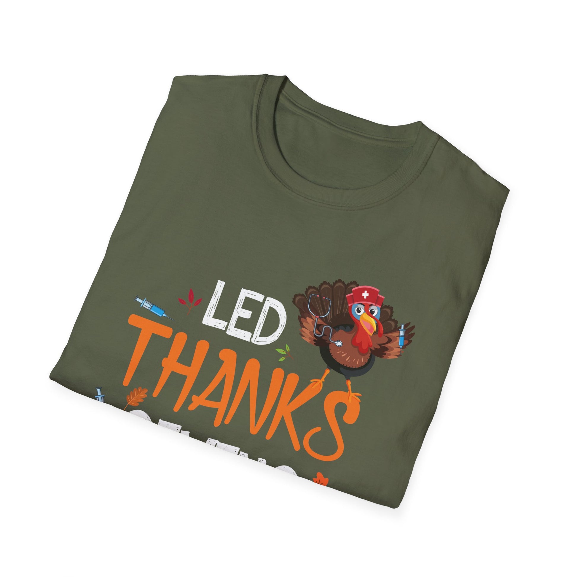 Thanksgiving Crew T-Shirt – LED Thanksgiving Crew Turkey Design