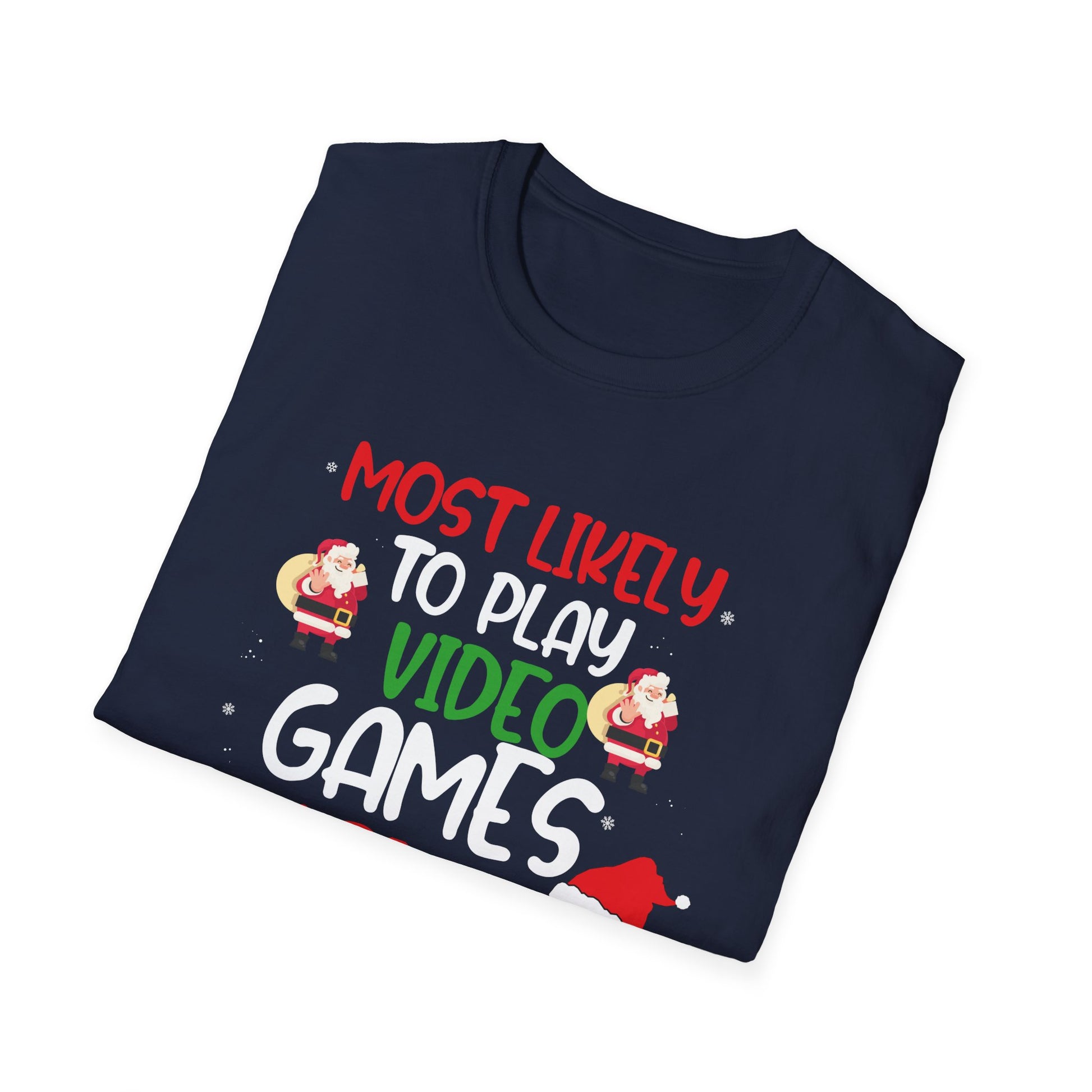 Most Likely To Play Video Game Family Matching Christmas Unisex T-Shirt