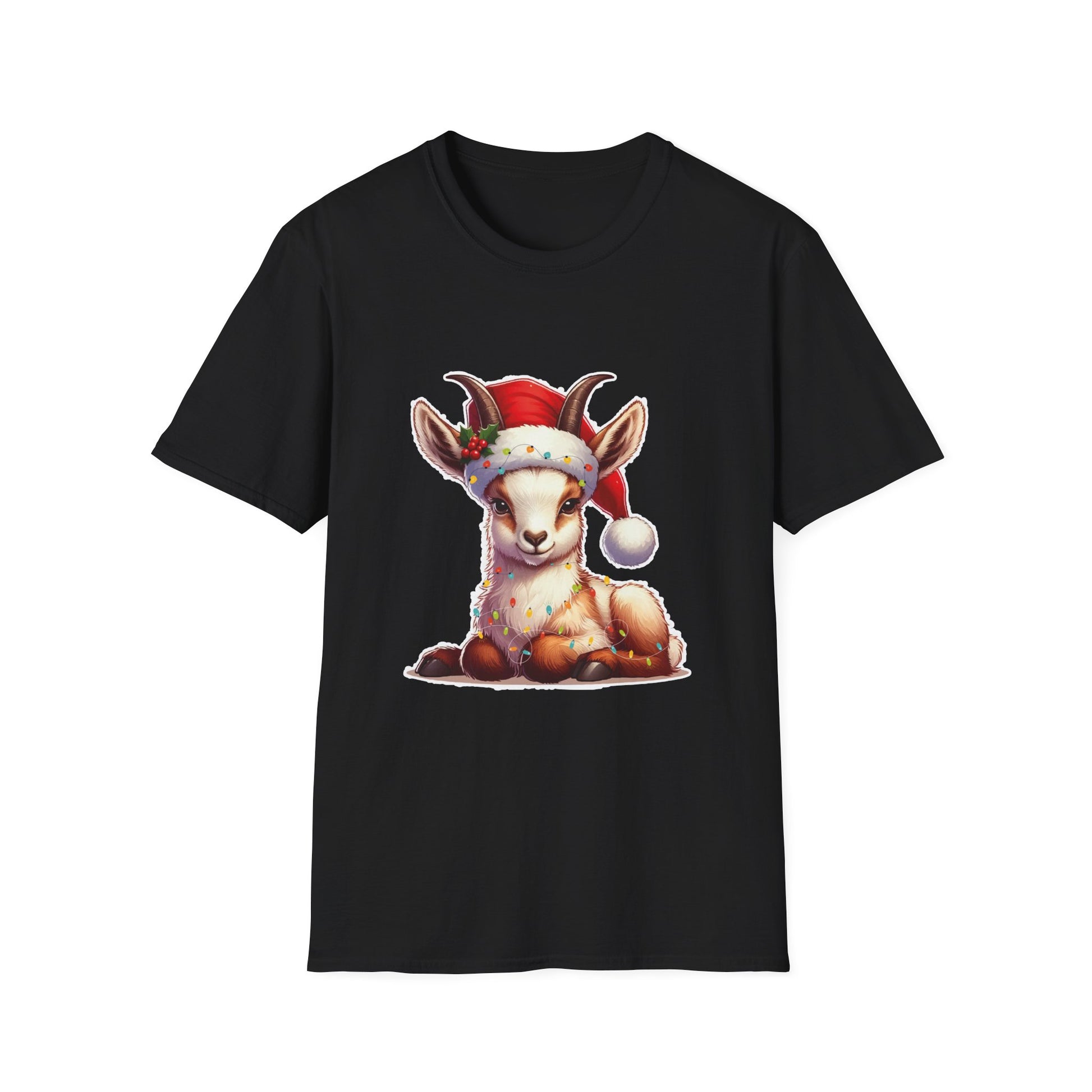 Christmas Baby Reindeer T-Shirt — Cute Santa Hat Holiday Tee