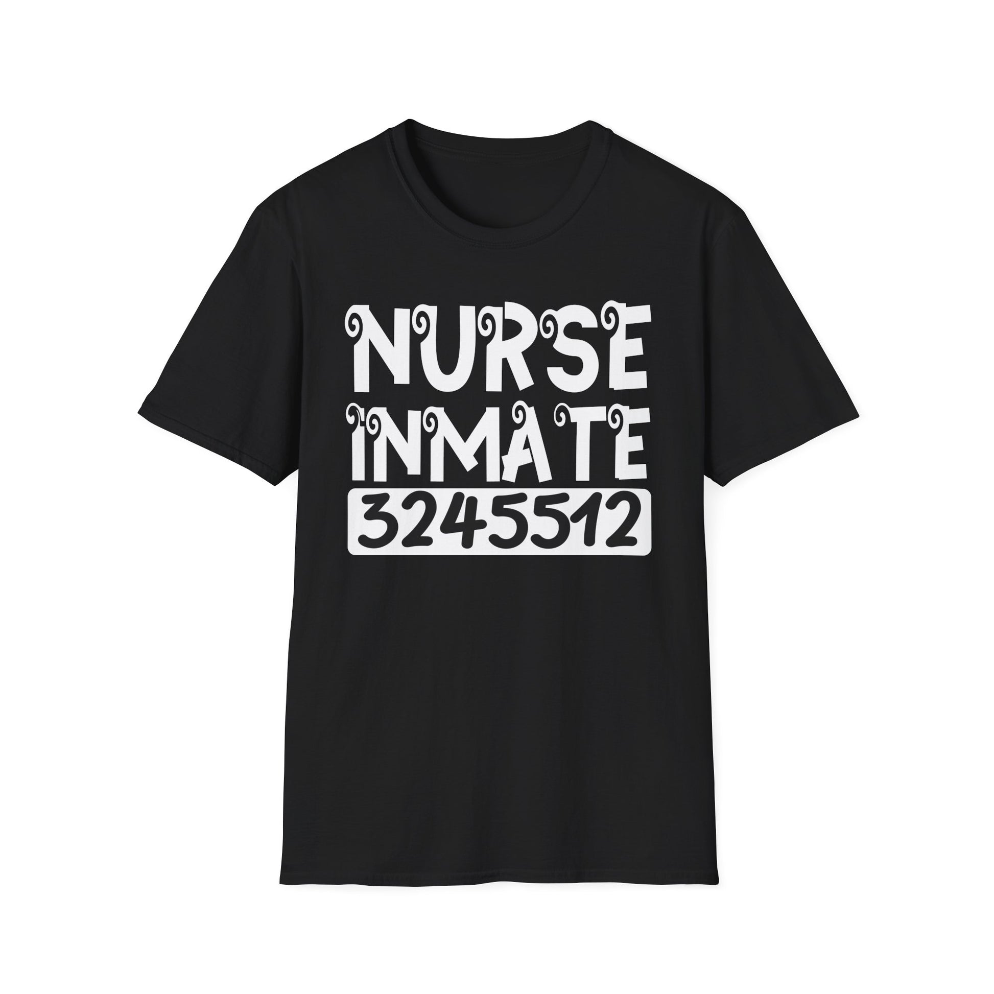 Nurse Inmate Graphic T-Shirt — Funny Prisoner ID Nursing Tee