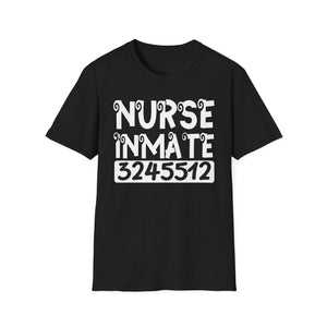 Nurse Inmate Graphic T-Shirt — Funny Prisoner ID Nursing Tee