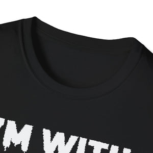 I'm With The Witch T-Shirt — Halloween Witch Arrow Graphic Tee