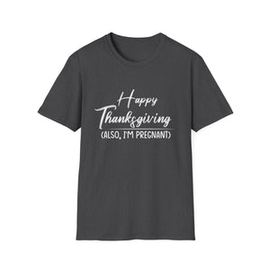 Pregnancy Announcement Thanksgiving T-Shirt — 