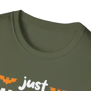Just Here For The Boos Halloween Costume Funny Halloween TeeUnisex Softstyle T-Shirt