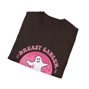 Breast Cancer Is Bo Sheet Ghost T-Shirt — Pink Ribbon Awareness Tee