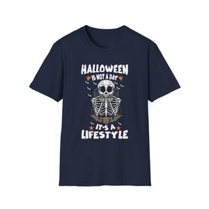 Halloween Is Not A Day It's A Lifestyle T-Shirt — Skeleton Halloween Tee