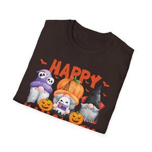 Happy Halloween Puppies T-Shirt — Cute Dogs in Pumpkin & Ghost Costumes