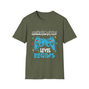Kindergarten Level Begins Gamer Controller T-Shirt