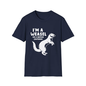 Weasel Costume Funny Halloween Cute Graphic T-Shirt-productor-mockup