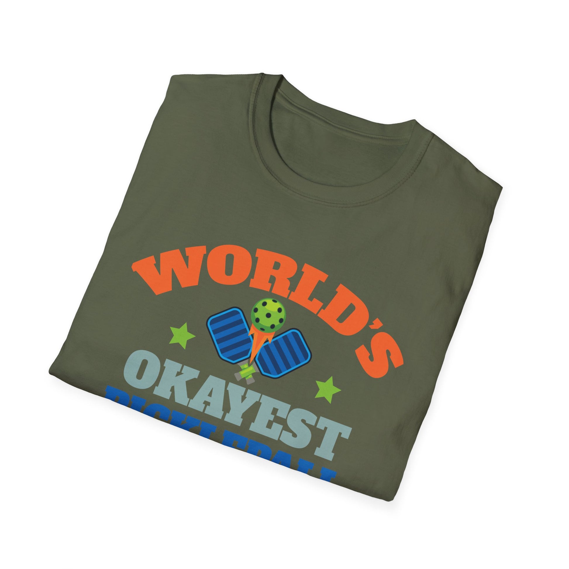 Pickleball T-Shirt — "World's Okayest Pickleball Player" Funny Sports Tee