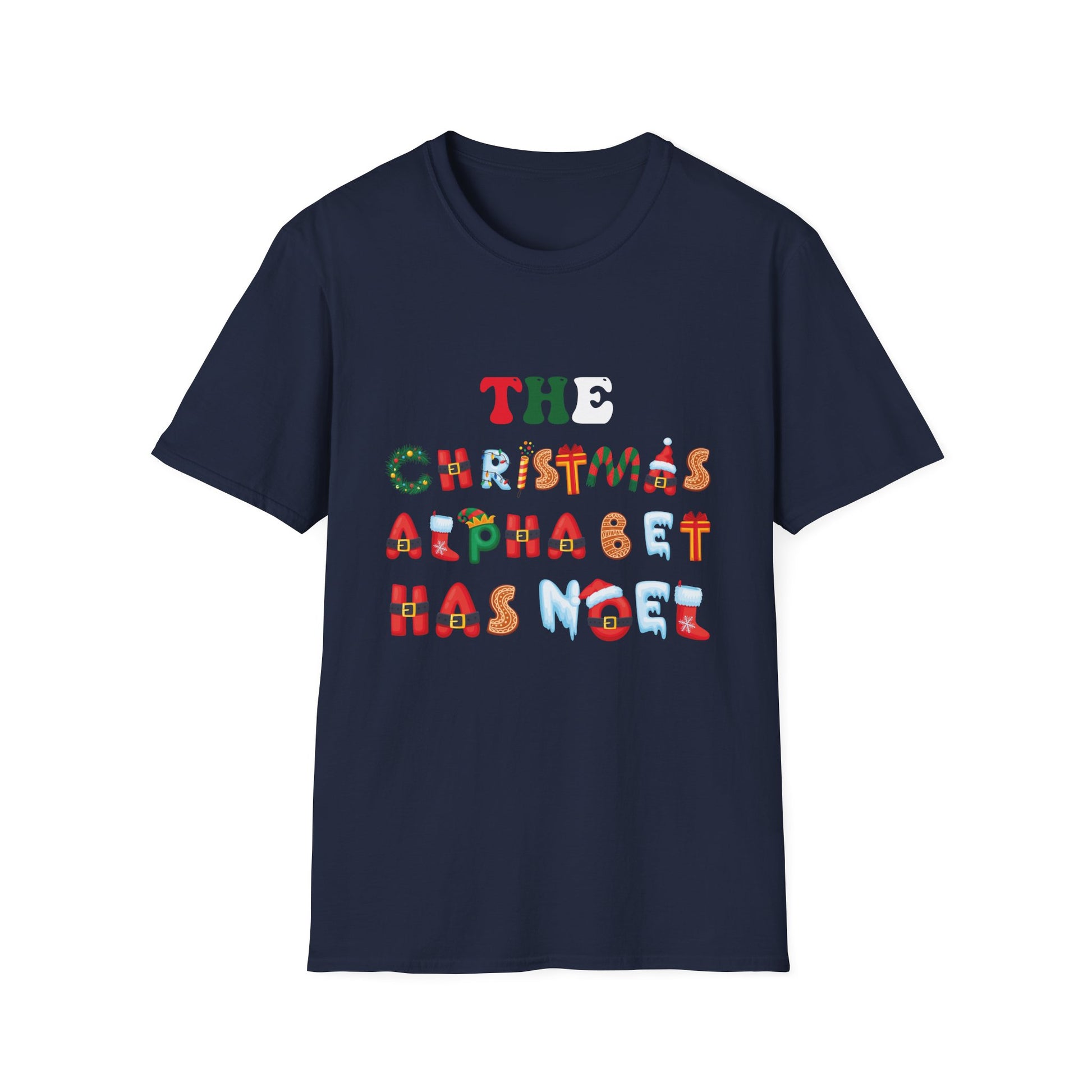 Christmas Alphabet Has Noel T-Shirt — Festive Holiday Lettering Tee