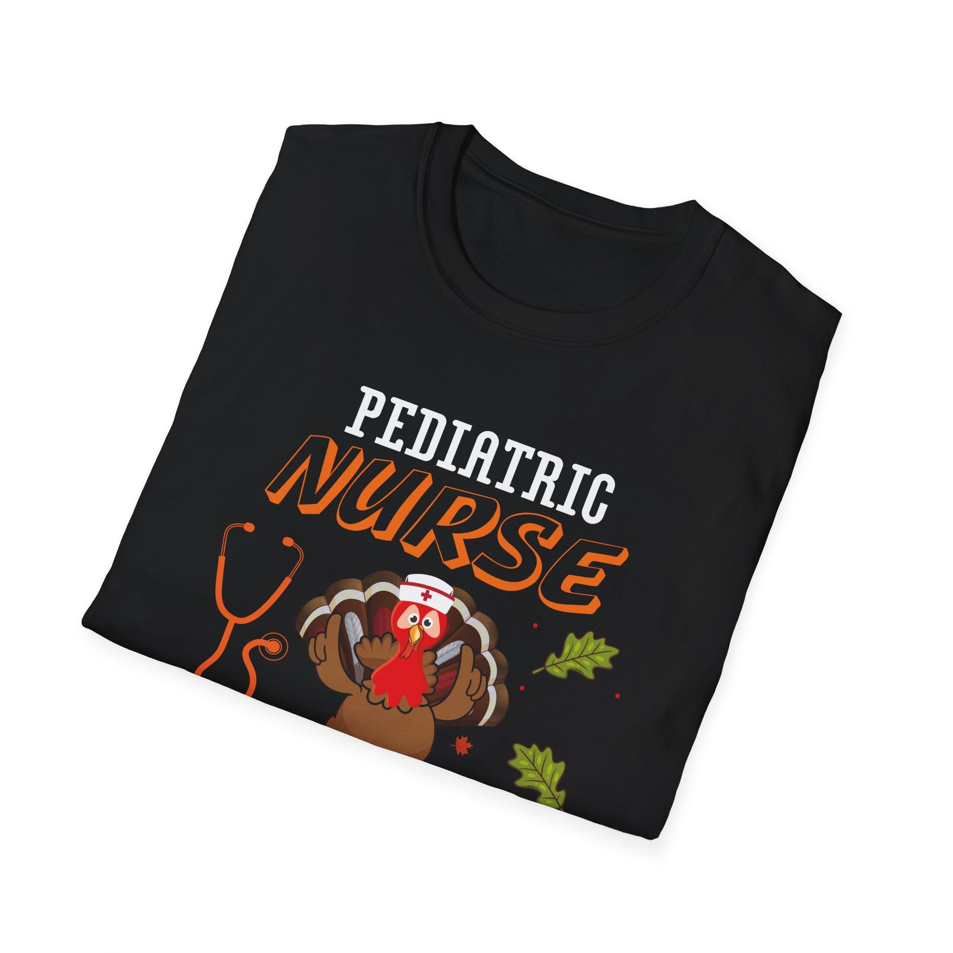 Pediatric Nurse Gobble Squad T-Shirt – Thanksgiving Turkey Stethoscope Tee  Unisex T-Shirt