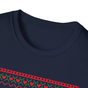 Rocking Around The Christmas Tree Rock Music Christmas T-Shirt-productor-mockup